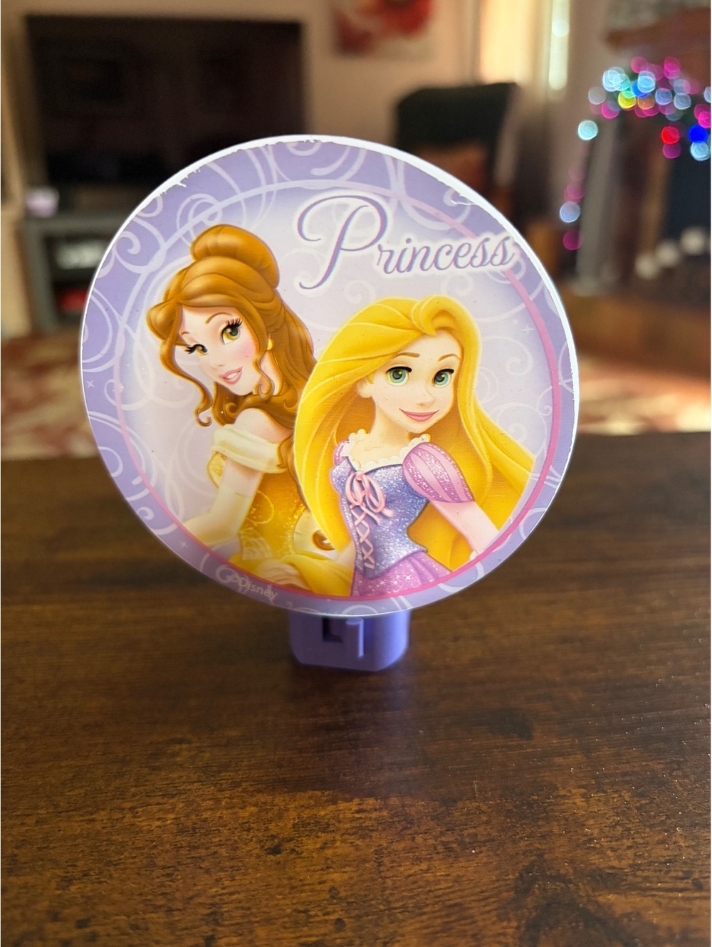 Disney Princess Night Light with Belle and Rapunzel Design